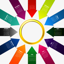 商务信息图表示意图素材