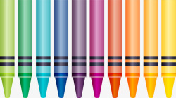 绘画补习班开学季多彩蜡笔画笔高清图片