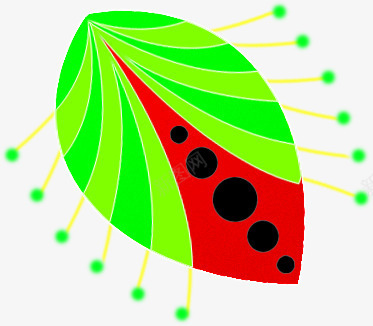 绿色树叶创意个性png免抠素材_88icon https://88icon.com 个性 创意 树叶 绿色 设计