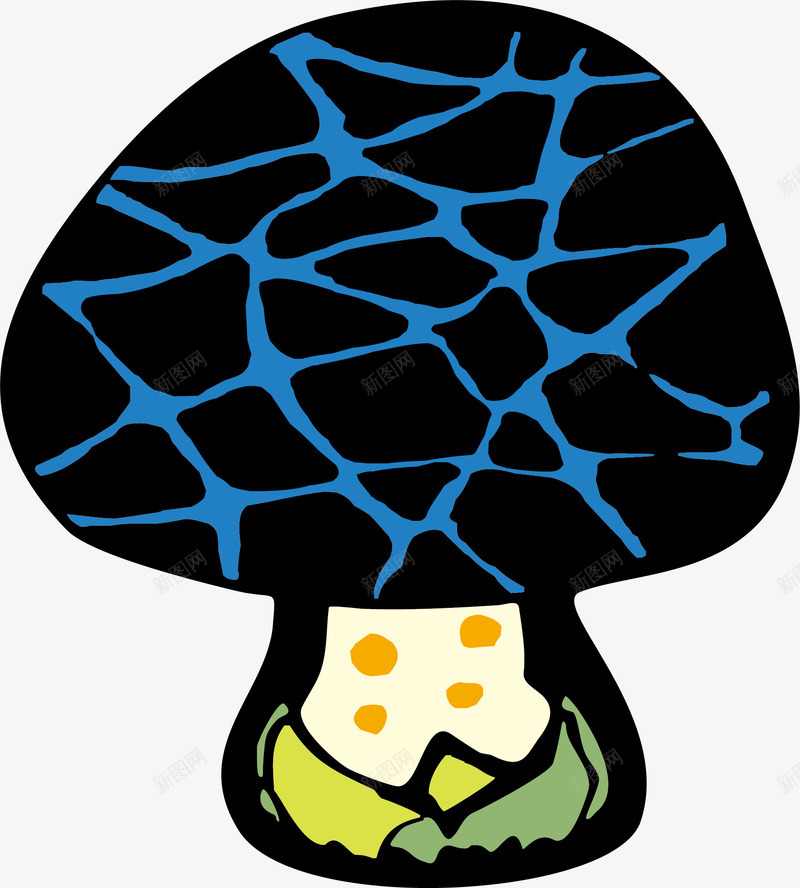 创意蘑菇片png免抠素材_88icon https://88icon.com 卡通手绘 漂亮的 菌类