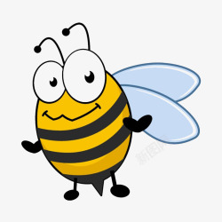 漂亮蜜蜂卡通可爱的小蜜蜂高清图片