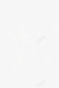 漂浮白色雪花素材