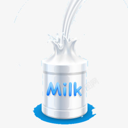 液态桶状牛奶背景素材