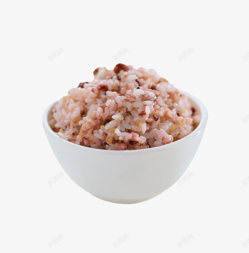 一碗红豆蒸大米饭png免抠素材_88icon https://88icon.com 主食 白米饭 白饭 米饭 红色米饭 红豆蒸饭 蒸米饭 食物