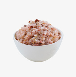 一碗红豆蒸大米饭素材