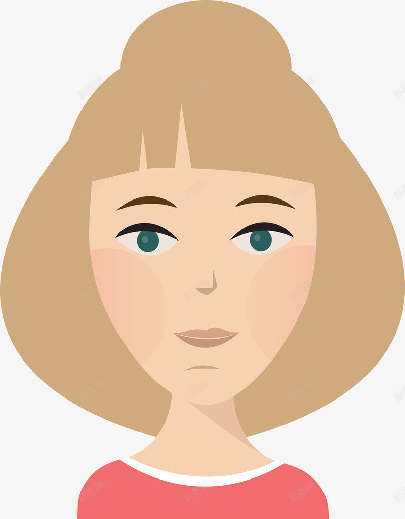 卡通漂亮女人图png免抠素材_88icon https://88icon.com 五官 人 人物 人脸 女人 女人图 女人正脸 女人脸 漂亮女人 矢量女人 脸