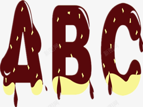 巧克力英文字母png免抠素材_88icon https://88icon.com 个性设计 创意设计 奶油字母