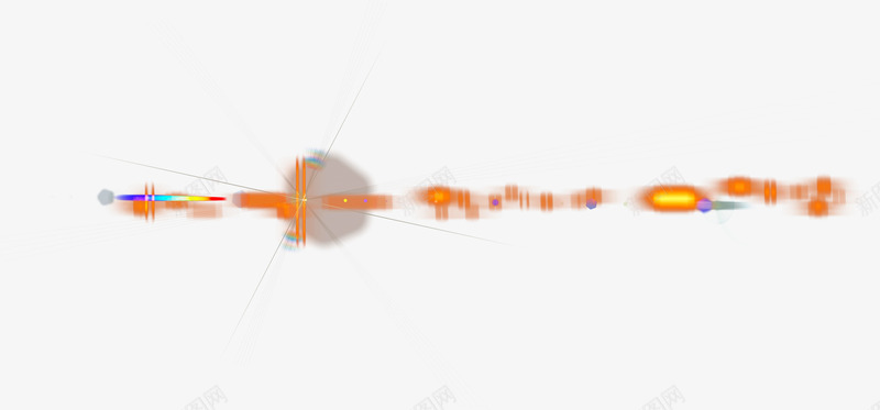 橙色绚丽模糊光效png免抠素材_88icon https://88icon.com 模糊 橙色 绚丽