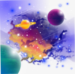 梦幻宇宙星球素材
