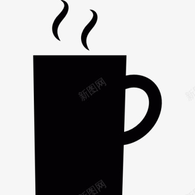 咖啡烘焙杯热牛奶图标图标