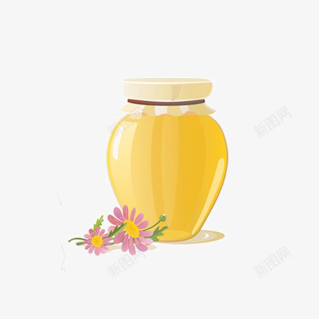 装蜂蜜的坛子png免抠素材_88icon https://88icon.com 坛子 自然 菊花 蜂糖 蜂蜜 采蜜 野菊花