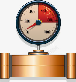 仪表金属下水管道矢量图素材
