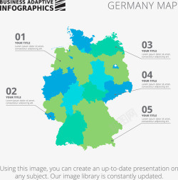 德国地图素材