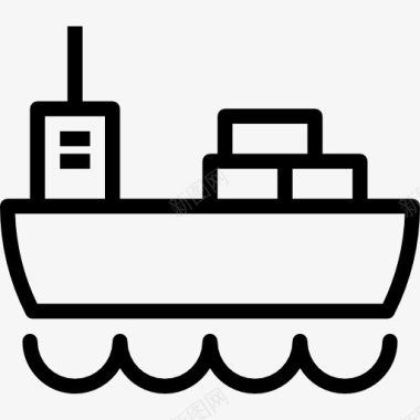 漂浮导航货船图标图标