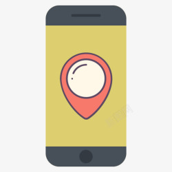 应用通信GPS位置地图导航电话素材