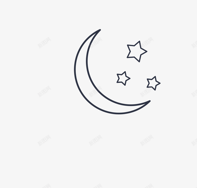 手绘卡通月亮图案png免抠素材_88icon https://88icon.com 卡通 图案 手绘 手绘卡通图案 月亮 简单 线条