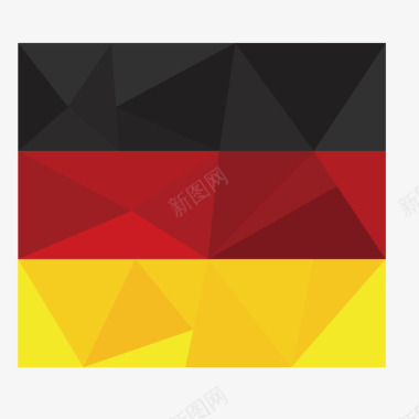 扁平化德国国旗图标图标
