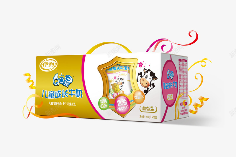 QQ星儿童成长牛奶png免抠素材_88icon https://88icon.com QQ星儿童成长牛奶 产品实物 牛奶 礼盒装