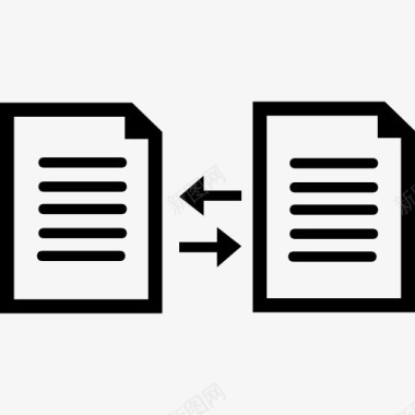 多文件选择公文交换接口符号图标图标