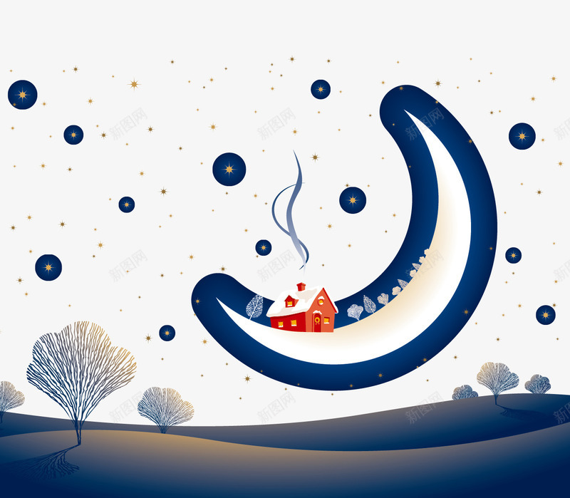 冬天雪景png免抠素材_88icon https://88icon.com png免费下载 冬天 海报 海报素材 雪景