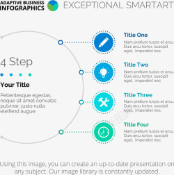 步骤信息图表矢量图素材