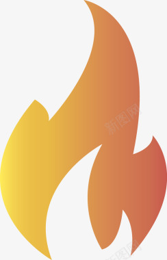 logo标识卡通火苗火标志图标图标
