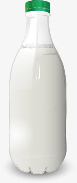 写实瓶装牛奶矢量图素材