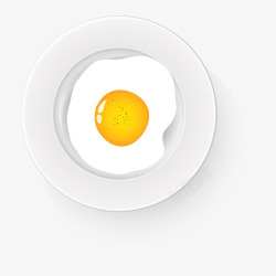 美味的煎蛋食物矢量图素材