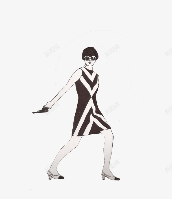 个性潮墨镜女性拿枪png免抠素材_88icon https://88icon.com 个性 墨镜 女性 枪 潮 黑白