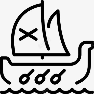 独眼海盗海盗船图标图标