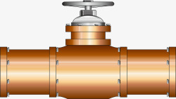 阀门螺旋管道矢量图素材