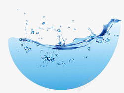 蓝色水花素材