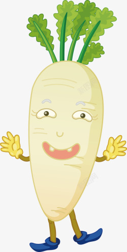 白萝卜素材