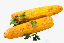 碳烤玉米诱人烤玉米高清图片