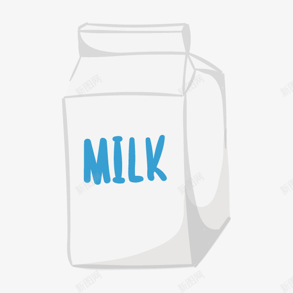 手绘早餐牛奶矢量图ai免抠素材_88icon https://88icon.com 奶盒 早餐牛奶 矢量手绘牛奶 营养早餐 矢量图