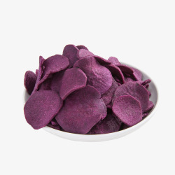 香脆的紫薯片素材