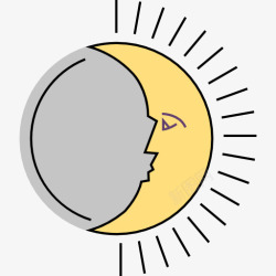 中世纪哲学Moon图标高清图片