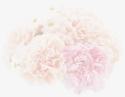 粉色梦幻花朵模糊手绘素材