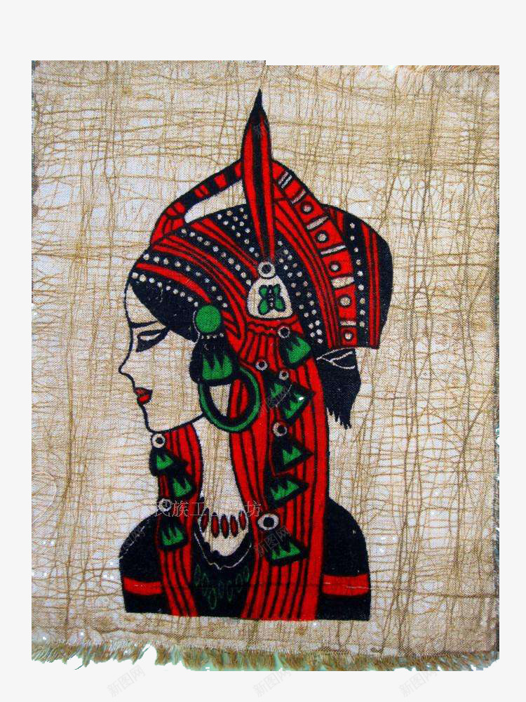 多彩蜡染装饰布png免抠素材_88icon https://88icon.com 免抠素材 免费下载 苗族装饰 蜡染 蜡染布 蜡染民族文化