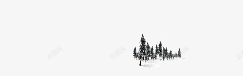 冬天的针树林png免抠素材_88icon https://88icon.com 冬天 圣诞树 针树林