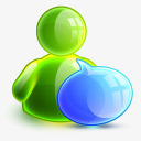 水晶苹果logo图标下载水晶MSN小人图标图标