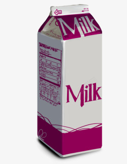 国外牛奶盒素材