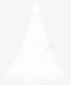 白色漂亮圣诞树素材
