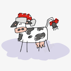 卡通奶牛动物素材