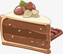 蛋黄奶糕巧克力蛋糕高清图片