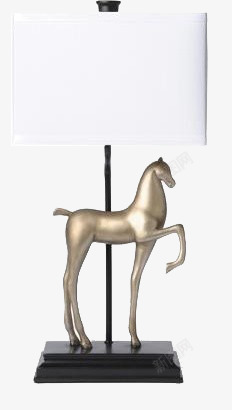 金色马匹装饰吊灯个性素材
