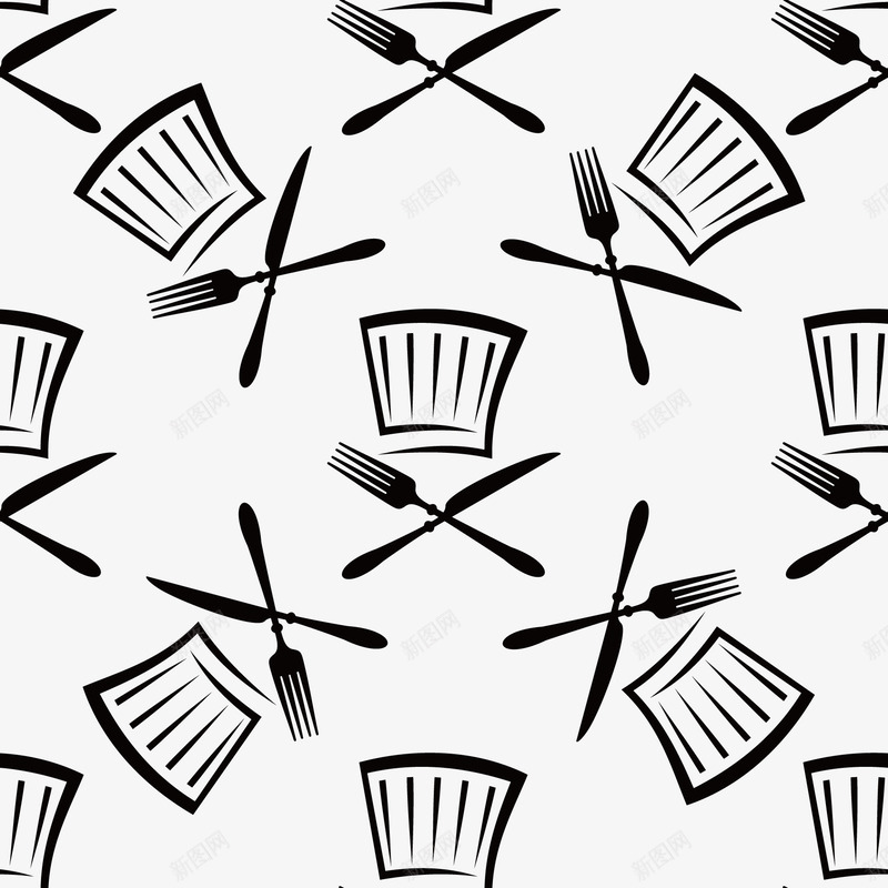 创意黑白餐具背景png免抠素材_88icon https://88icon.com 创意 卡通 彩色的 手绘图 漫画 简单 背景 餐具