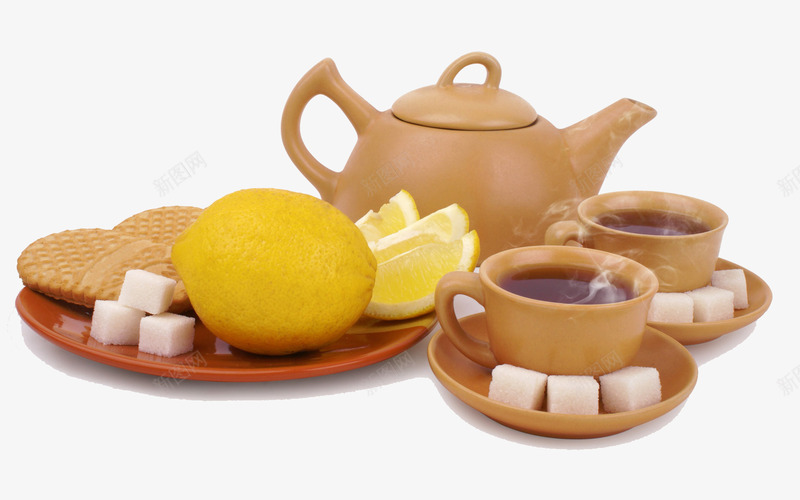 茶歇png免抠素材_88icon https://88icon.com 杯子 茶壶 食物