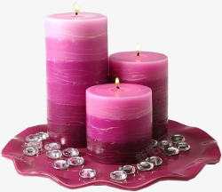 漂亮的紫色情趣蜡烛素材