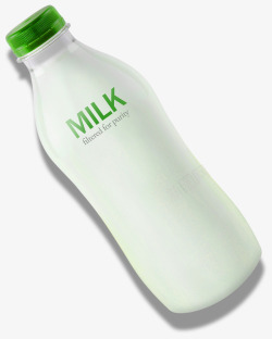 一瓶牛奶素材
